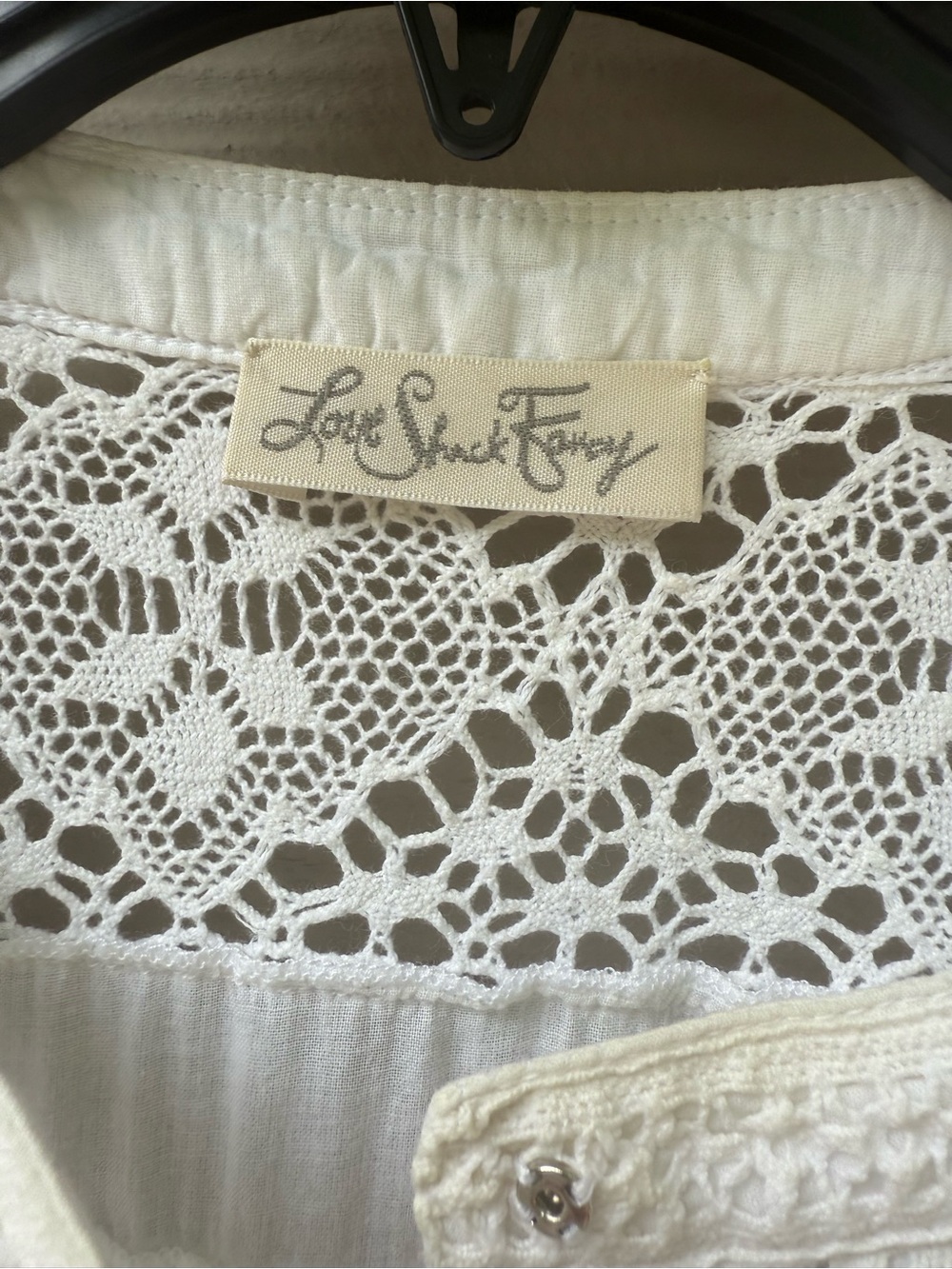 LoveShackFancy Edie Voile Lace Trim Button Front Maxi Dress - Picture 6 of 16